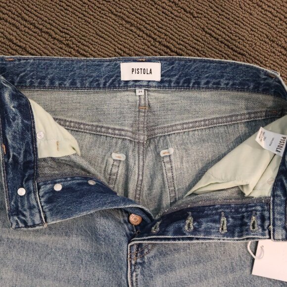 NEW Pistola Cassie Super High Rise Straight Jean BRAMBLE Size 24 - Picture 13 of 14